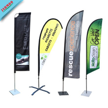 Custom Advertising Outdoor Teardrop Beach Feather Flag